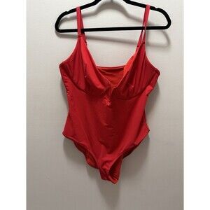 Populish Plunging V Sliming One Piece Swimsuit